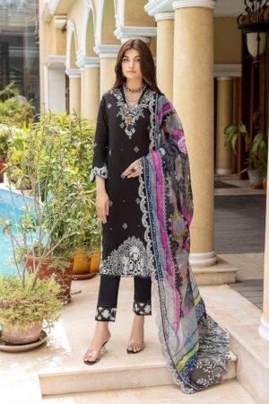 Azure Luxury Lawn Jacquard 3Pcs
