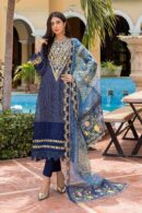 Azure Luxury Lawn Jacquard 3Pcs