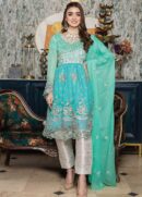 Adab Semi Stitched Chiffon 3pcs