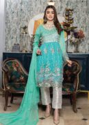 Adab Semi Stitched Chiffon 3pcs