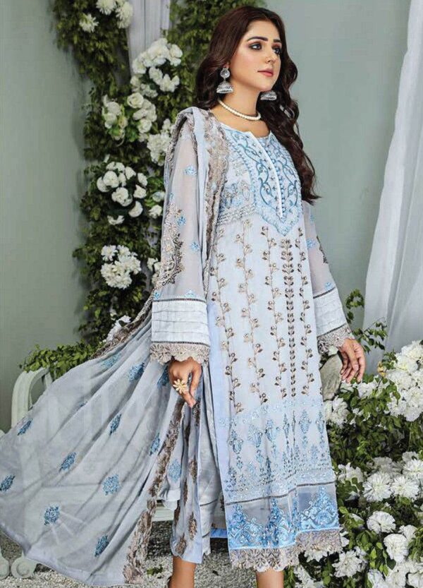 Sara Mehboob Semi Stitched 3pcs