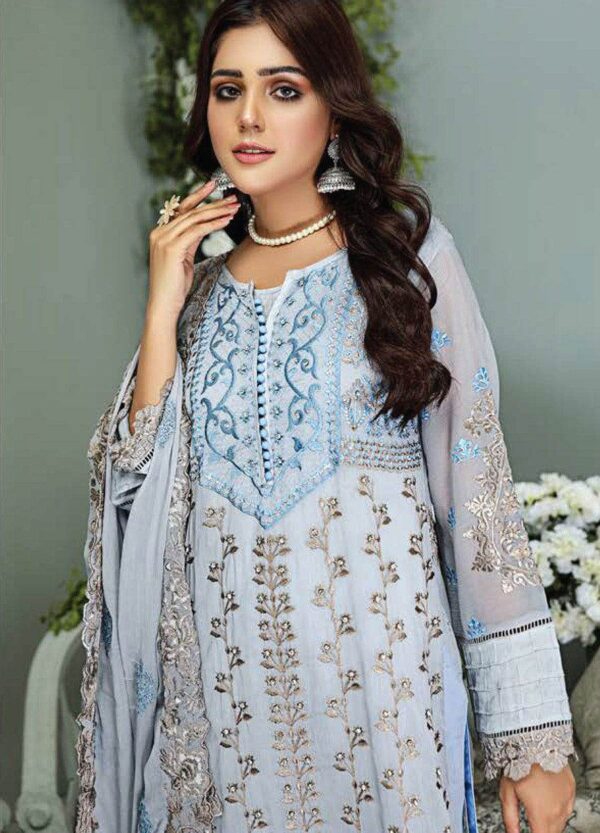 Sara Mehboob Semi Stitched 3pcs - Image 2