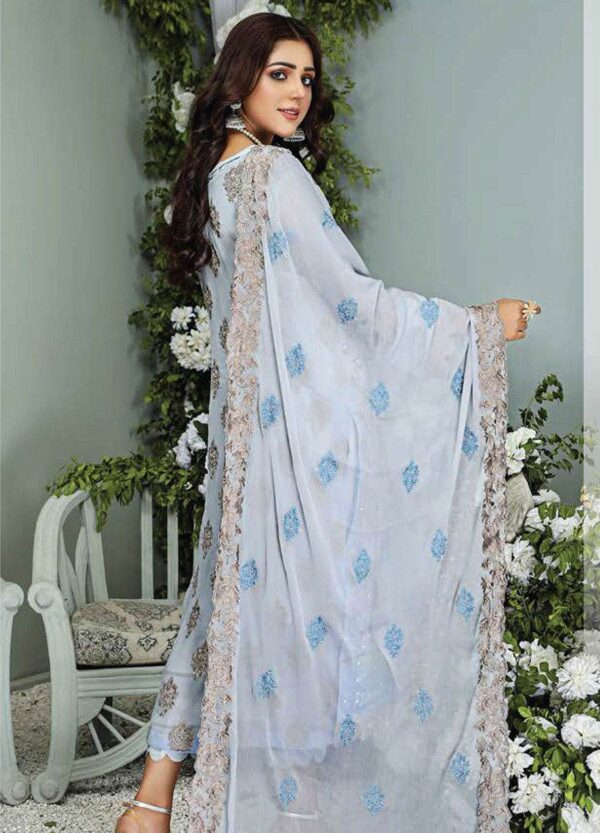 Sara Mehboob Semi Stitched 3pcs - Image 3